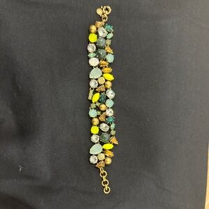 J. Crew Yellow and Green Gemstone Bracelet